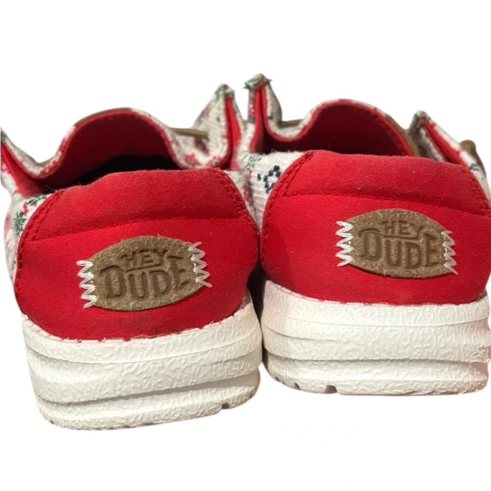 Hey Dude Wend T Ugly Christmas Sweater Slip On Shoes Size 10